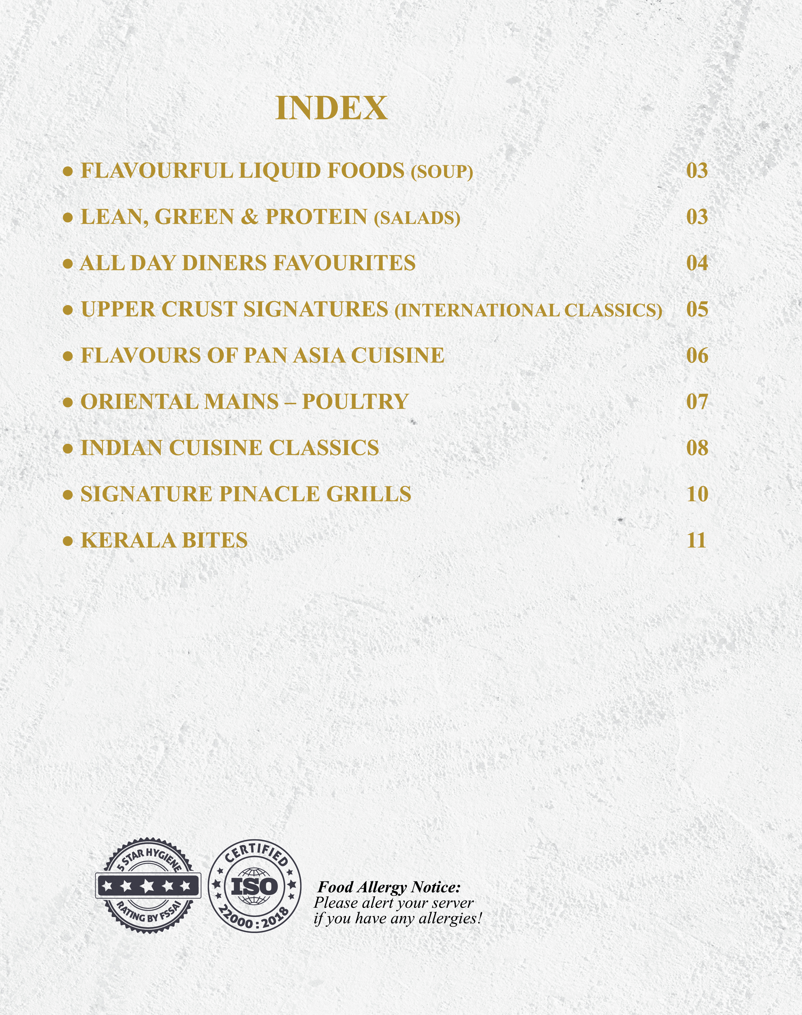 UpperCrust menu